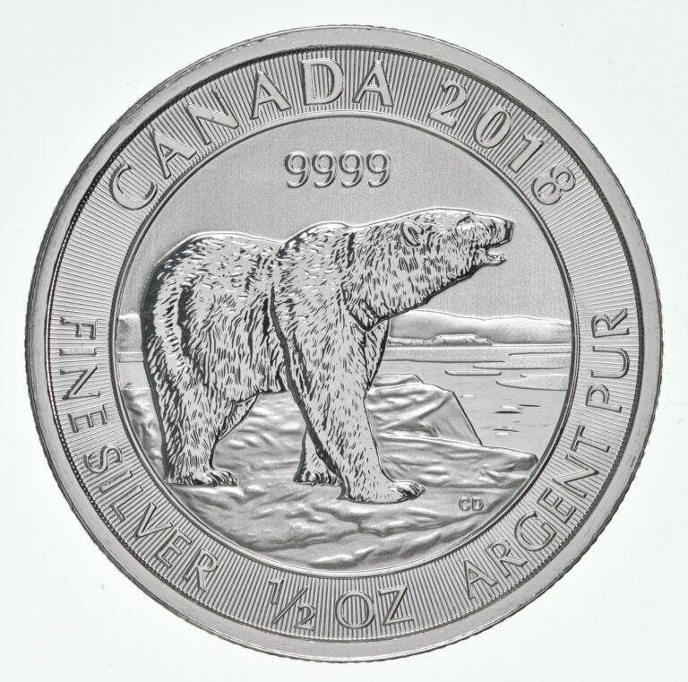 Read more about the article 2018 Canada 2 Dollars Silver Polar Bear 1/2 Oz Silver