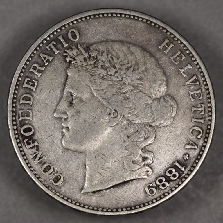 Read more about the article 1889 Switzerland Silver 5 Francs