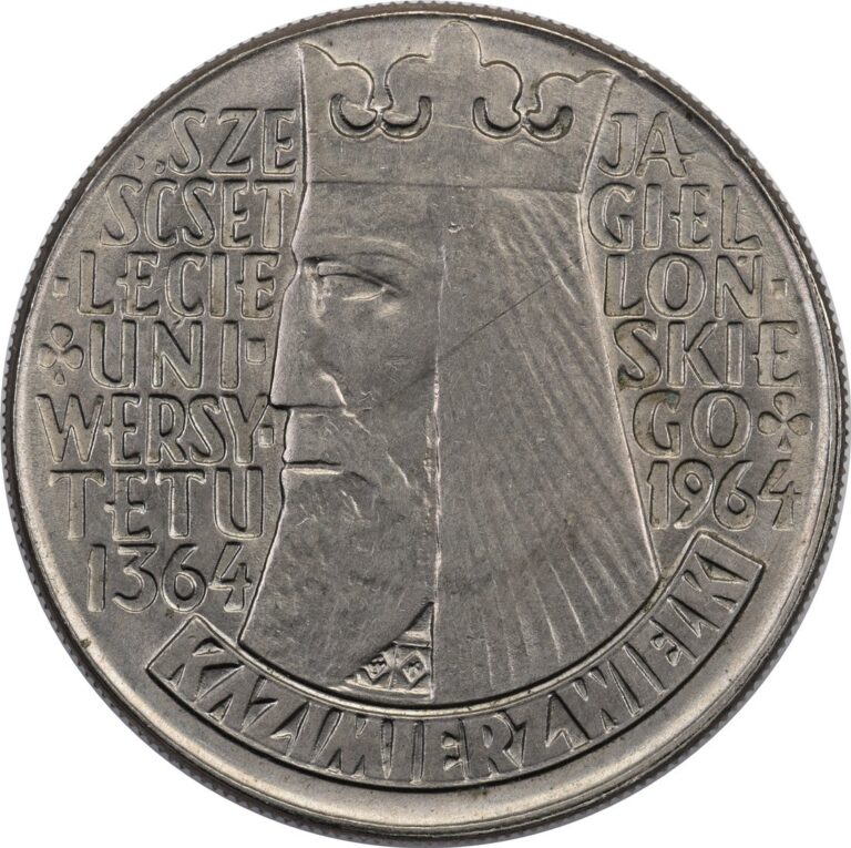 Read more about the article Poland – 10 Zlotych – 1964 – Jagiellonian University – Legend incused