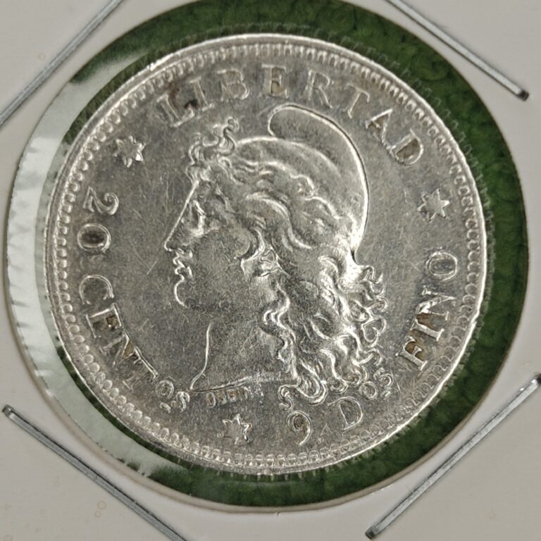 Read more about the article 1883 Argentina Silver 20 Centavos