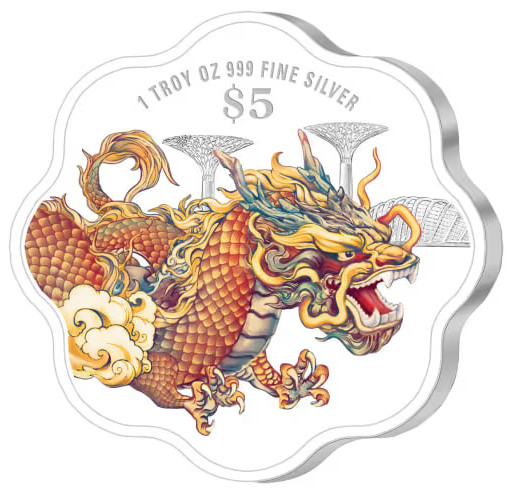 Read more about the article 1 Oz Silver Coin 2024 Singapore Year of the Dragon Colorized Proof Colorized
