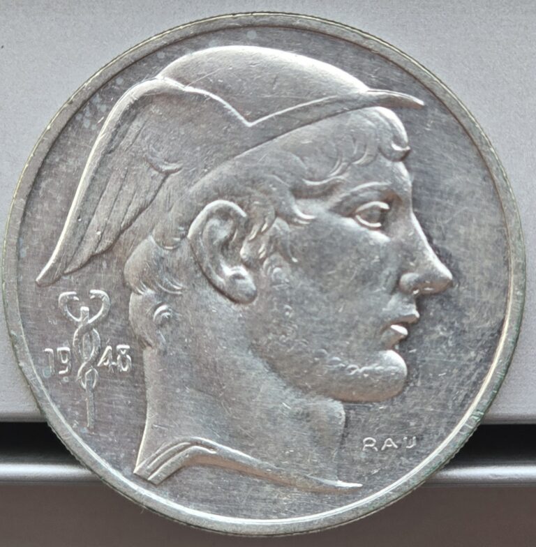 Read more about the article Belgium 1948 50 Francs Silver Coin French Variety