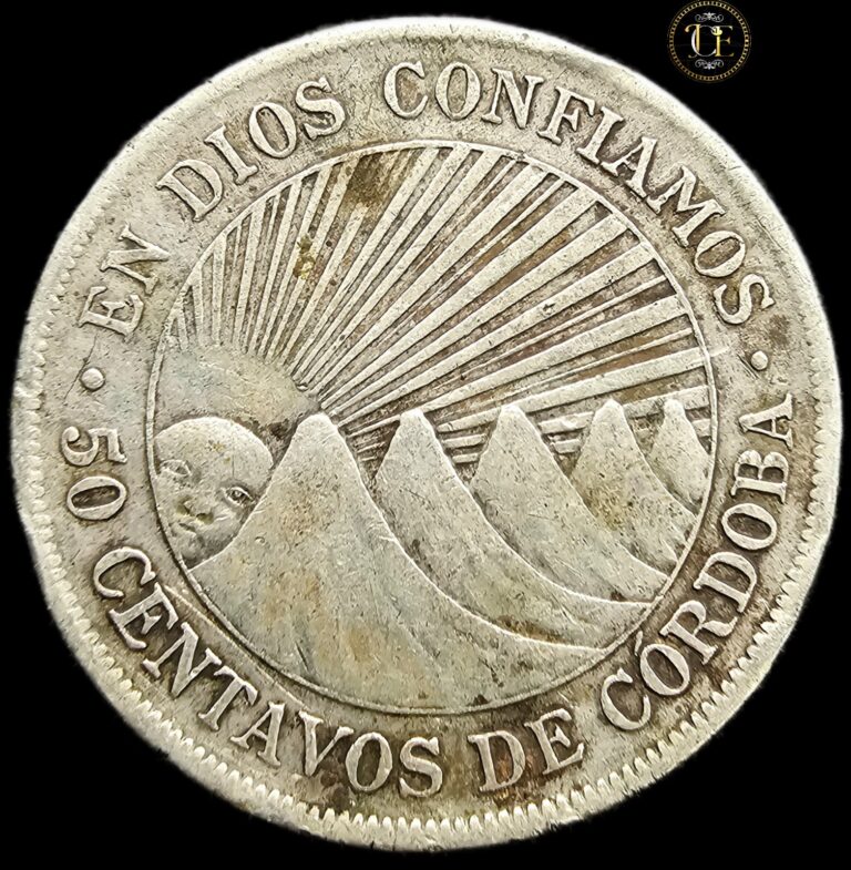 Read more about the article 1912 (H) 50 Centavos Nicaragua Silver Coin  Low Mintage  ¡VERY RARE and SCARCE!