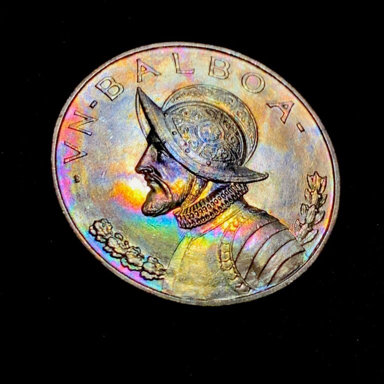 Read more about the article 1947 – PANAMA 1 Balboa KM 13 .9000 Silver — UNCIRCULATED TONING COIN!