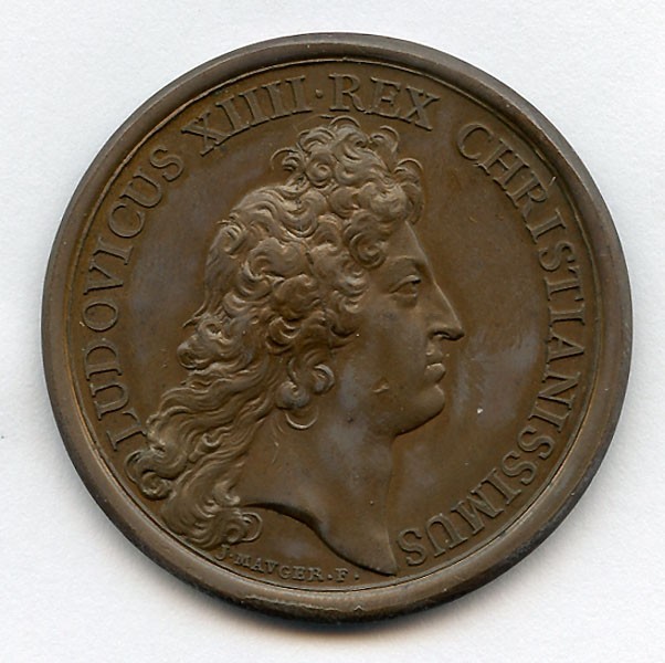 Read more about the article FRANCE 1677 KING LOUIS XIV BRONZE MEDAL ORIGINAL BY MAVGER F. CHOICE AU.