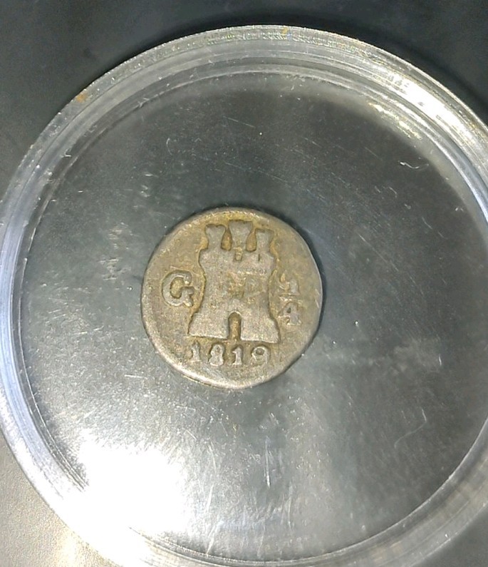 Read more about the article 1819 Guatemala 1/4 Reales Escasa Buena Condion..De Conservacion