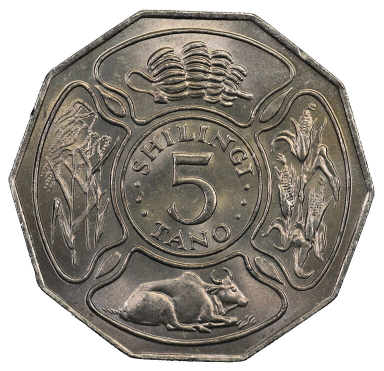 Read more about the article Tanzania – 5 Shilingi – 1971 – Unc – Independence – Julius Nyerere