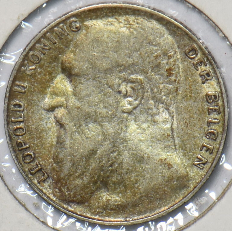 Read more about the article Belgium 1901 FL 50 Centimes Lion animal 296638 combine shipping