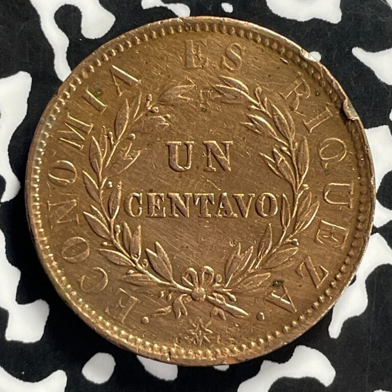 Read more about the article 1853 Chile 1 Centavo Lot#T9502 Cleaned