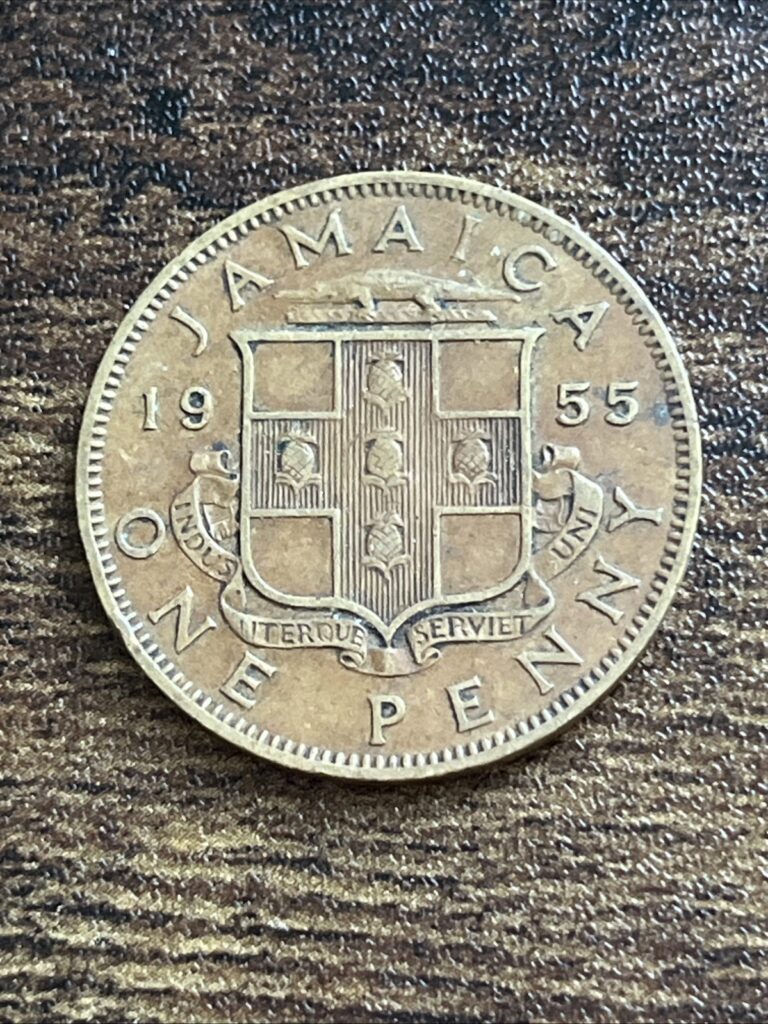 Read more about the article 1955 Jamaica One 1 Penny Elizabeth II Rare Actual Coin TB7390*
