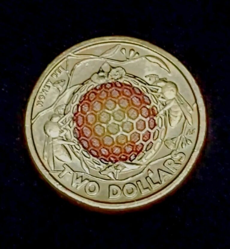 Read more about the article 2022 Royal Australian Mint 🇦🇺 ‘Honey Bee’ Colorized $2 Coin – USA SHIPPING🐝