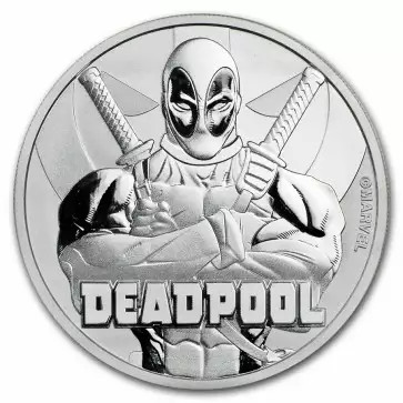 Read more about the article 2018 1oz Tuvalu Marvel  “Dead Pool” .9999 Silver Coin