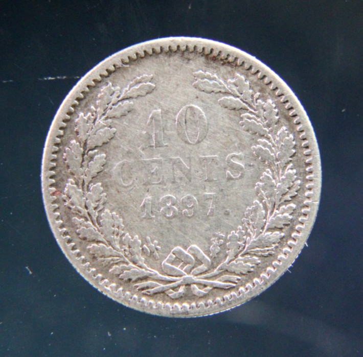 Read more about the article Netherlands Nederland 10 Cents Silver coin 1897