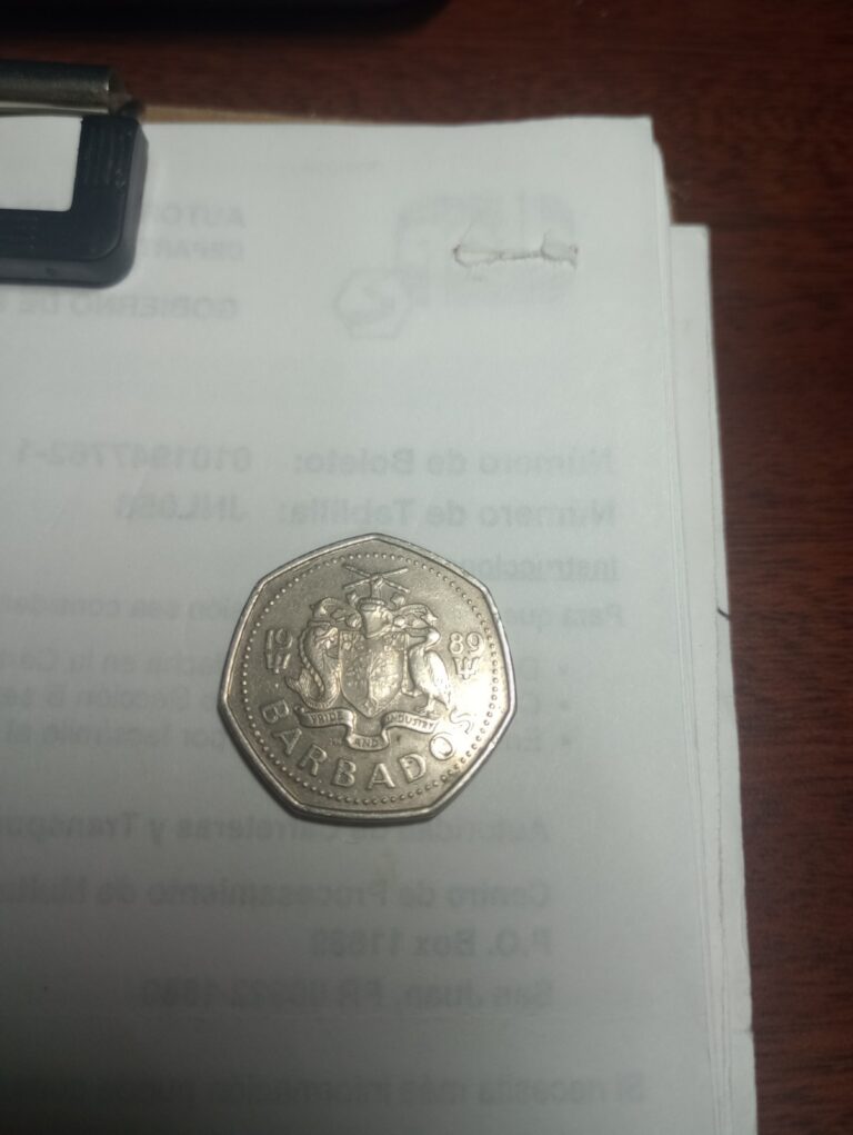 Read more about the article Moneda De Barbados Un Dólar 1989