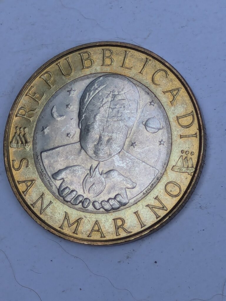 Read more about the article San Marino coin-1000 lire 1999-bimetal-Rome-conservation!