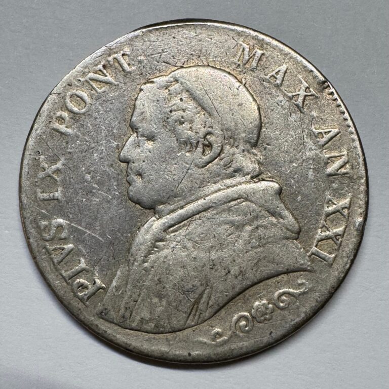 Read more about the article 1866 Vatican City 1 Lira Silver Pope Pius XI – Coin #C-058