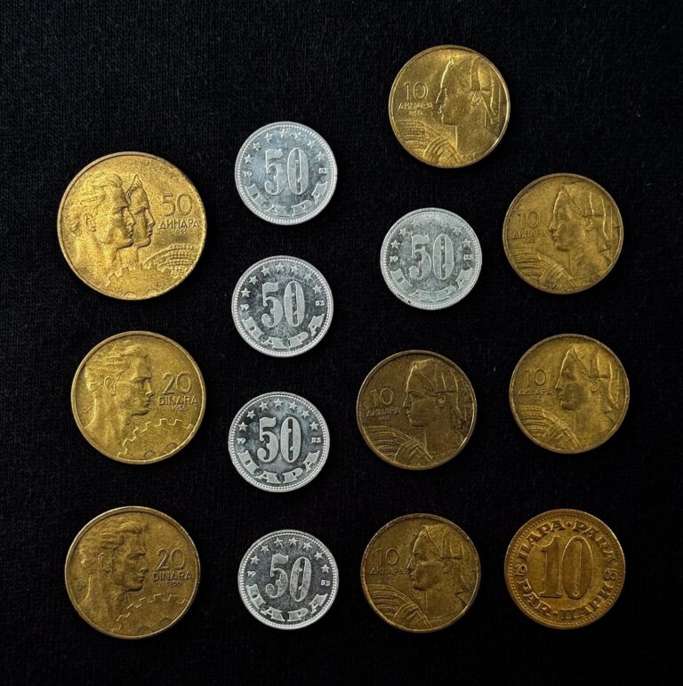 Read more about the article Yugoslavia Coin LOT * 1953-1965 * 10 20 50 DINARA 10 50 PARA Coins BULK LOT