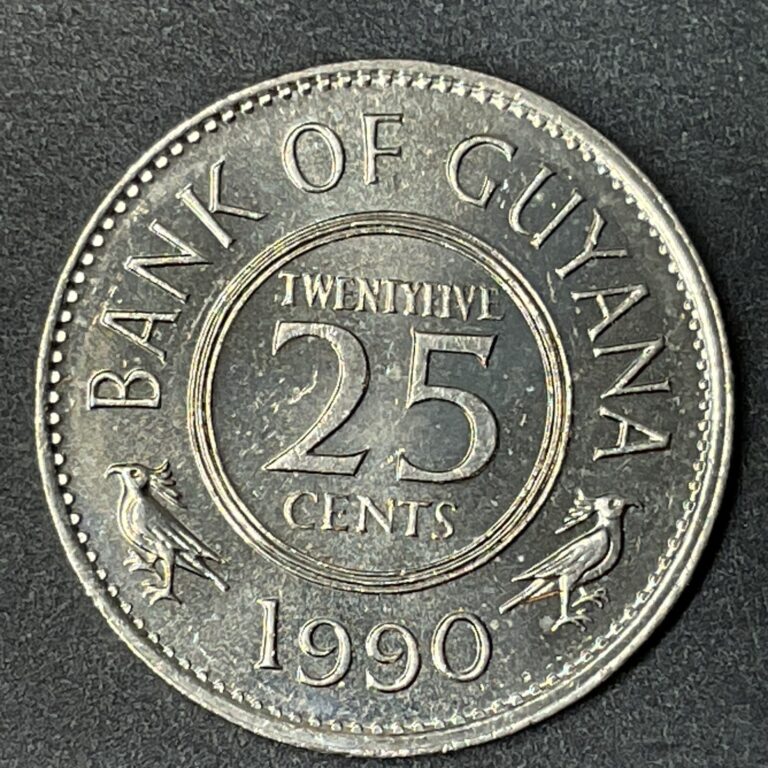 Read more about the article 1990 GUYANA 5 CENT COIN World Foreign Coins