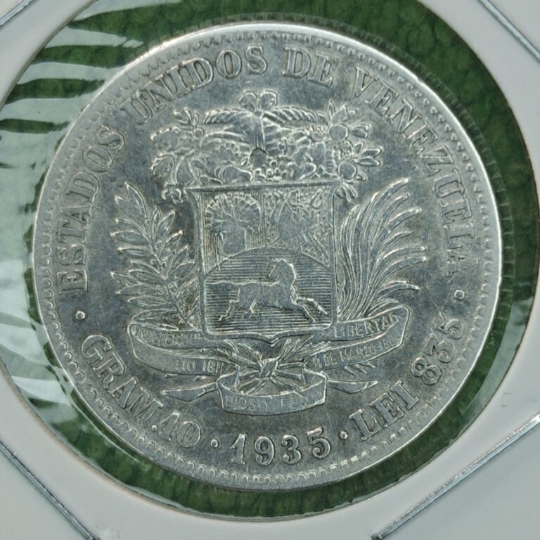 Read more about the article 1935 Venezuela Silver 2 Bolivares