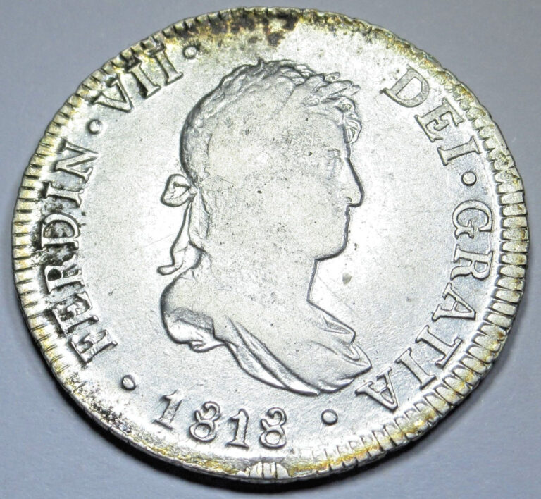Read more about the article 1818 Spanish Peru 2 Reales Genuine Antique 1800’s Colonial Pirate Treasure Coin