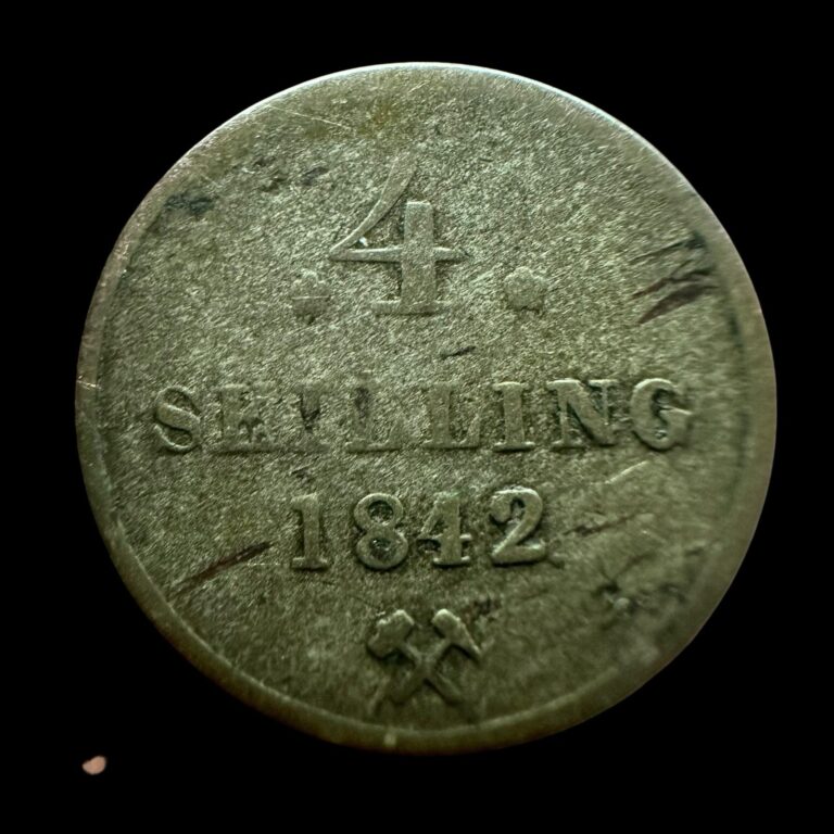 Read more about the article Norway 4 Skilling 1842 Silver Coin- Bargain