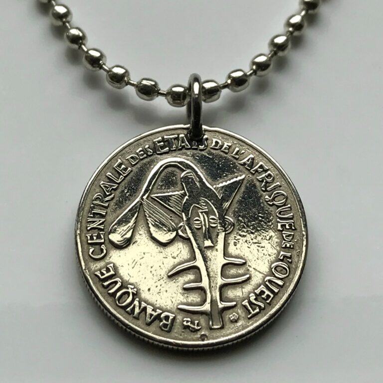 Read more about the article 1991 West Africa 50 coin pendant sawfish Senegal Togo Niger Burkina Faso n001785