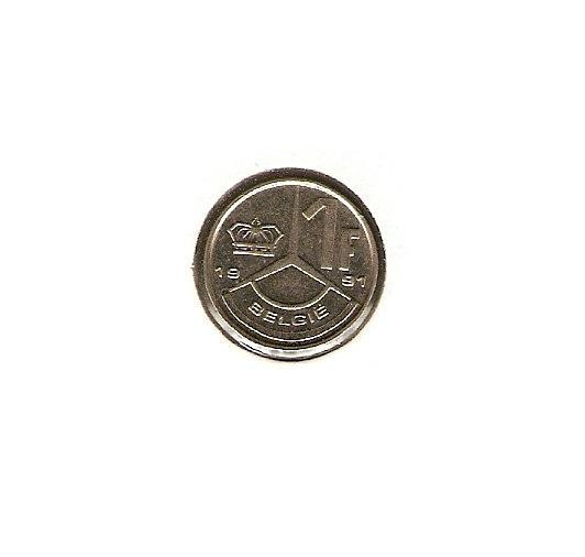 Read more about the article 1991 BELGIUM Coin 1 FRANC – DUTCH