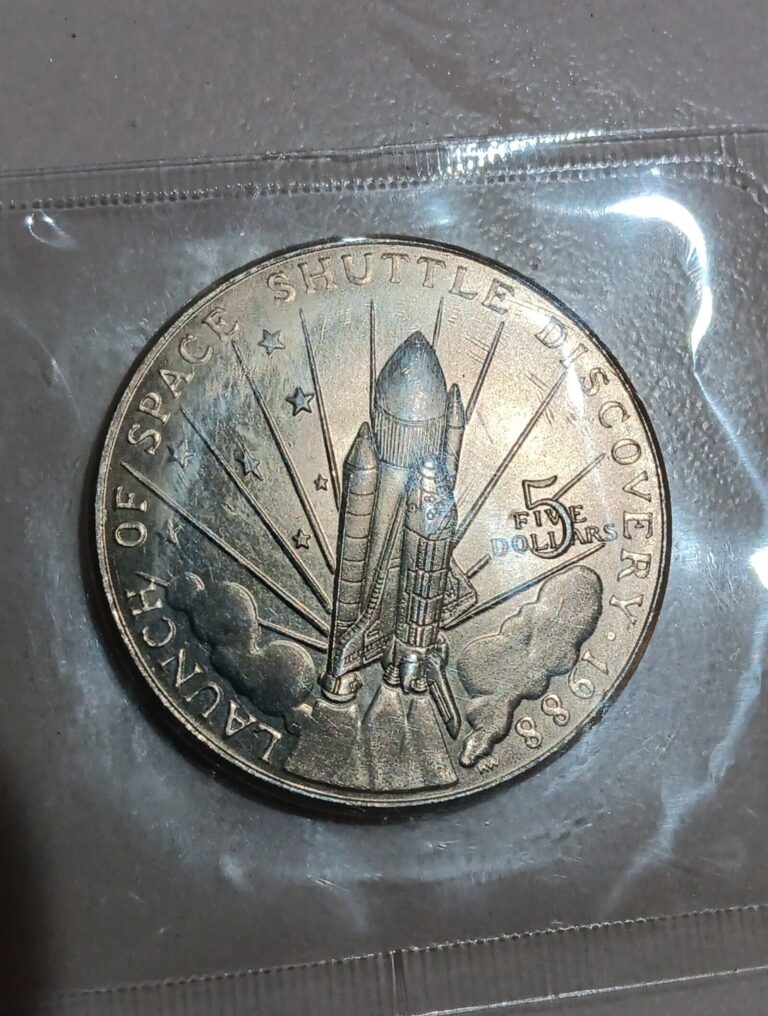 Read more about the article 1988 Marshall Islands 5 Dollars Space Shuttle Discovery Coin UNC