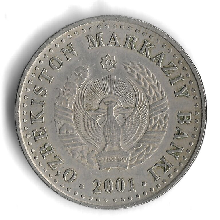 Read more about the article 2001 Uzbekistan 50 Som 10th Anniversary of Independence World Coin