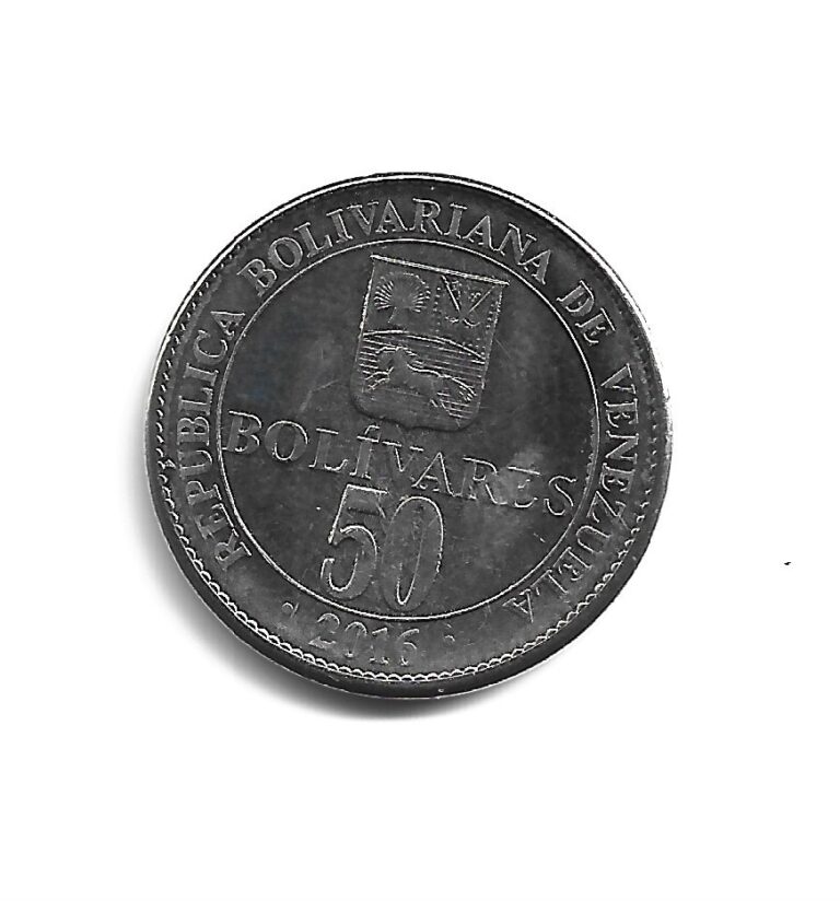 Read more about the article World Coins – Venezuela 50 Bolivares 2016 Coin Y# 105