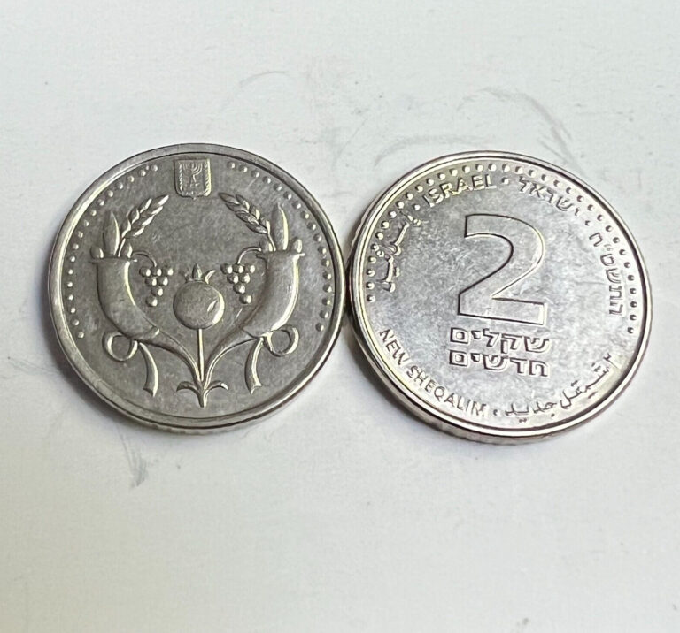 Read more about the article ISRAEL 2 NEW SHEKEL Coin  Cornucopias  KM#433 (2008-2017 Type)