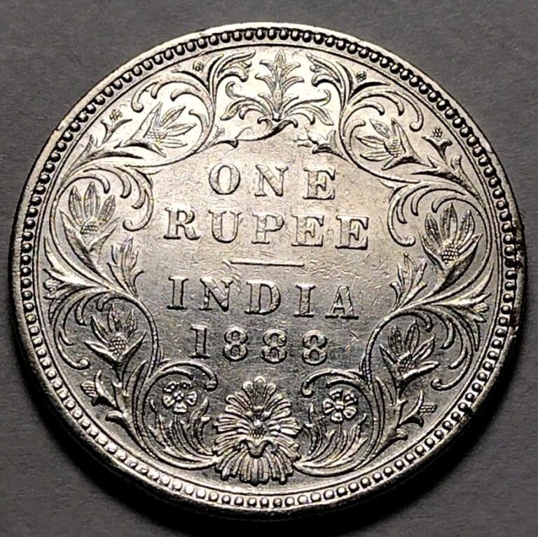 Read more about the article 1888 B India 1 Rupee Silver  Victoria – Excellent Condition C25-310