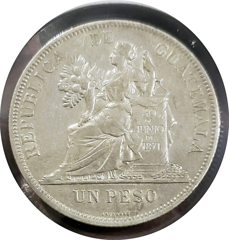 Read more about the article 1895 GUATEMALA SILVER 1 PESO ~ VERY ATTRACTIVE TYPE ~ CHOICE XF/AU COIN