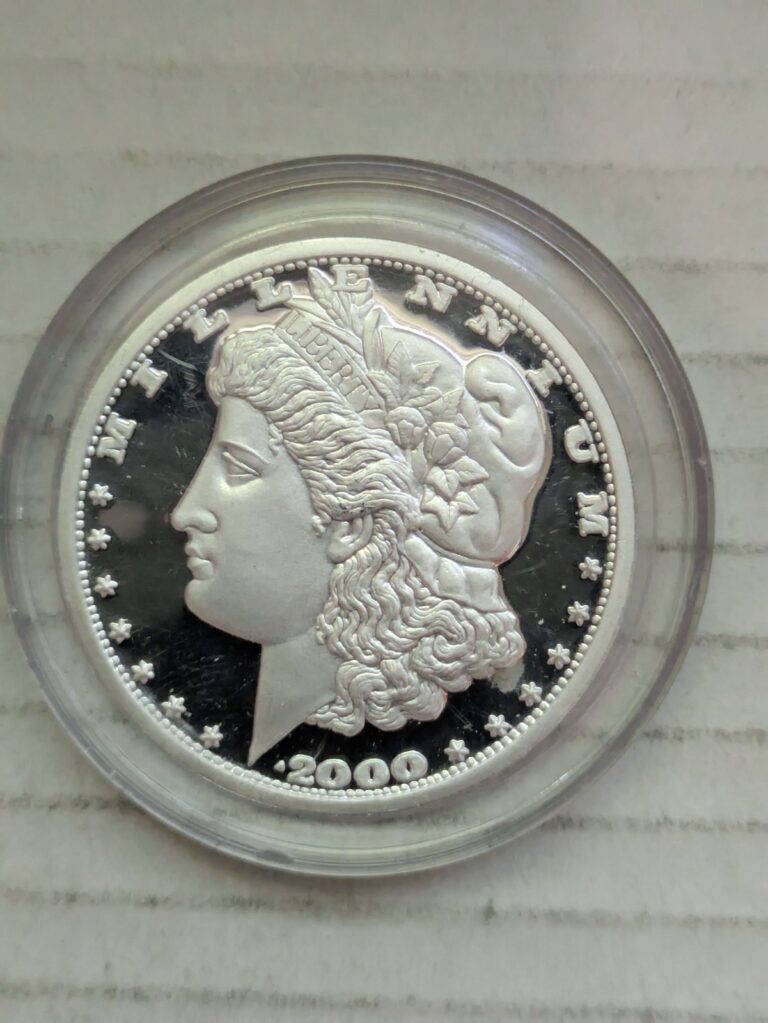 Read more about the article 2000 Liberia Ten Dollars Proof 1oz 99.9% Silver Morgan Millennium $10