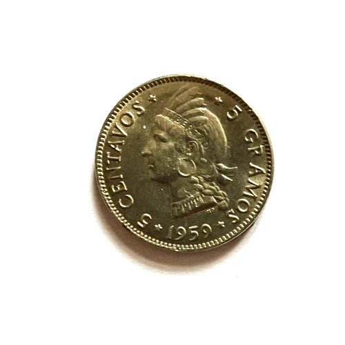 Read more about the article UNC 1959 5 Centavos Dominican Republic Coin Money Currency 5 Grams RARE