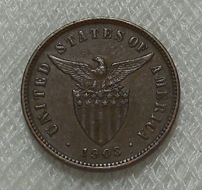 Read more about the article 1903 U. S. PHILIPPINES 1/2 CENTAVO BRONZE COIN XF