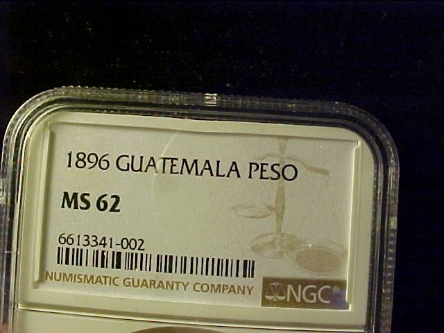 Read more about the article GUATEMALA PESO 1896 NGC MS 62