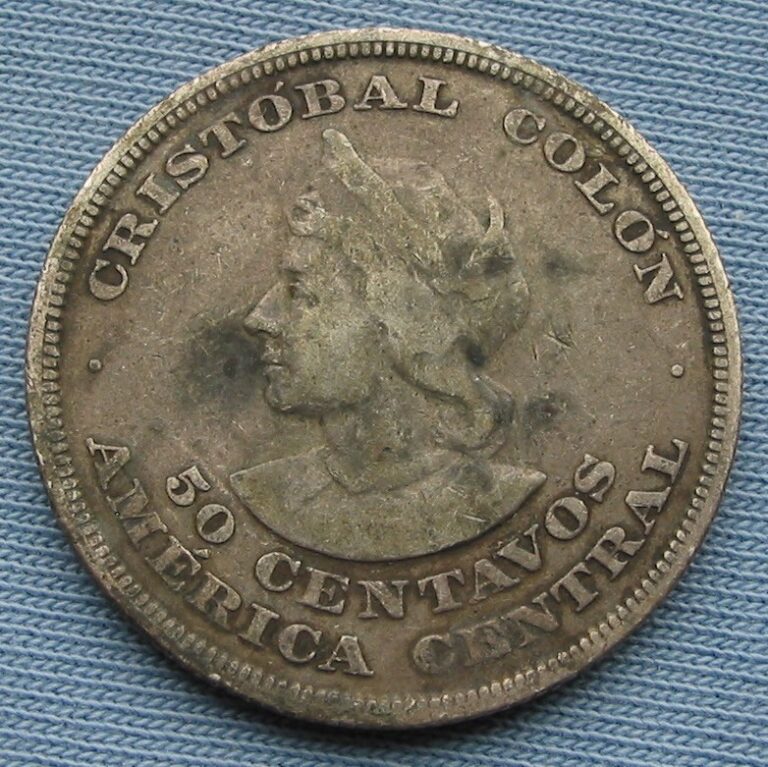 Read more about the article 1892 El Salvador 50 Centavos Cristobal Colon (Christopher Columbus) Silver Coin