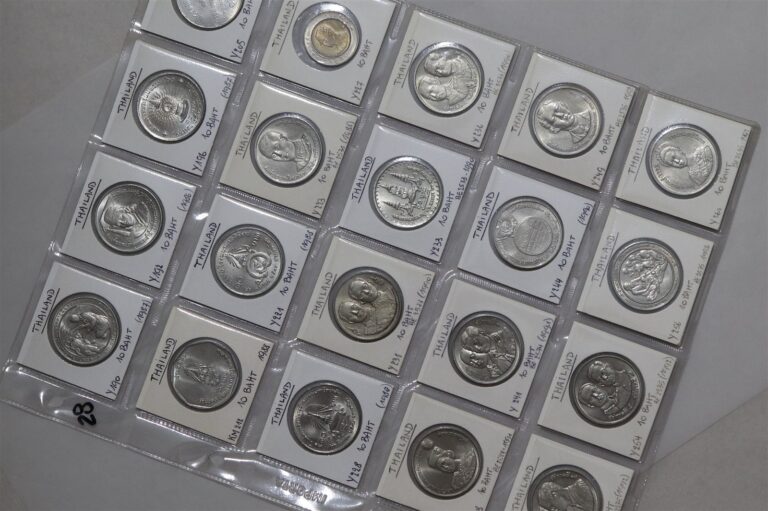 Read more about the article 🧭 🇹🇭 THAILAND 10 BAHT – 20 COINS COLLECTION UNC B84 #28