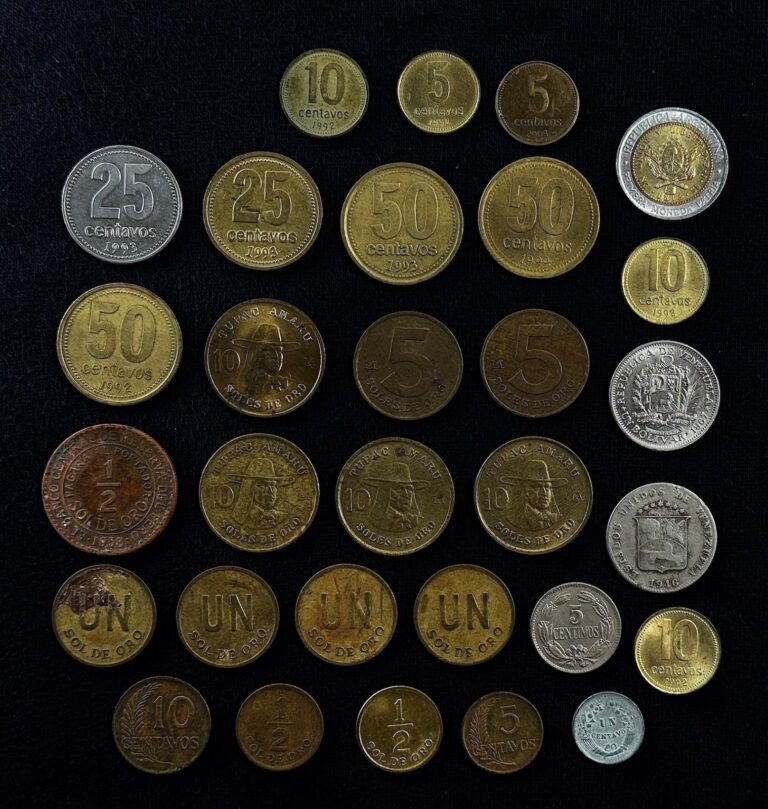 Read more about the article OLD Peru Argentina Venezuela Coin LOT Argentine Peruvian Coins BULK LOT
