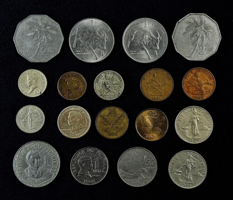 Read more about the article Philippines Coin LOT * 1914-1998 ** 1 2 PESO Coins 1 5 10 25 50 CENTAVOS — BULK