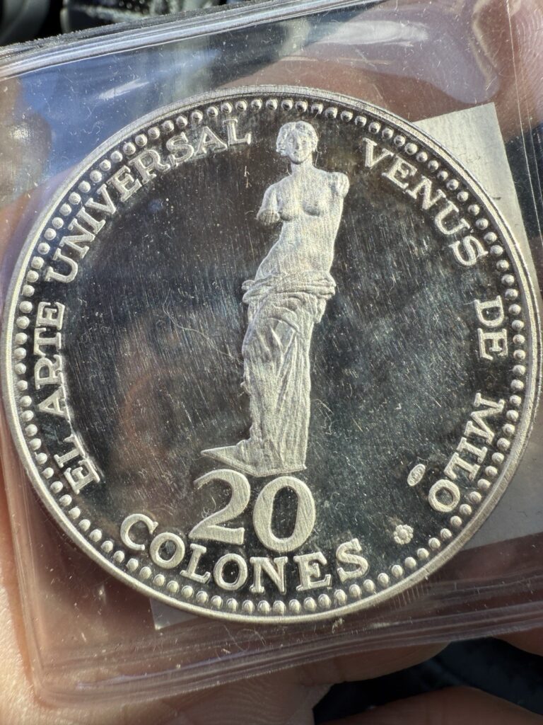 Read more about the article 1970 Costa Rica 20 Colones Proof Low Mintage Scarce