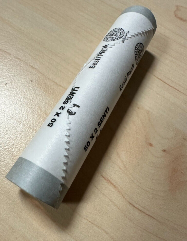 Read more about the article ESTONIA 2022 2 cent UNC Mint Coin Roll. 50 coins x 2 cent. KM# 62