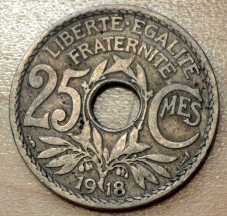 Read more about the article 1918 France 25 Centimes WWI Coin