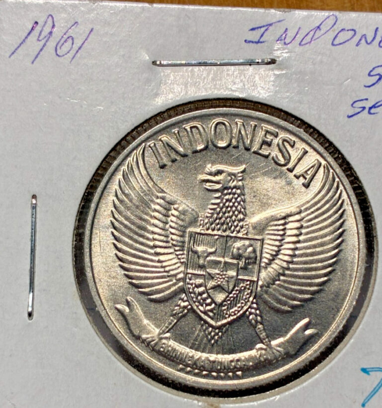 Read more about the article 1961 Indonesia 50 Sen KM# 14. Free Shipping. Coin #1342