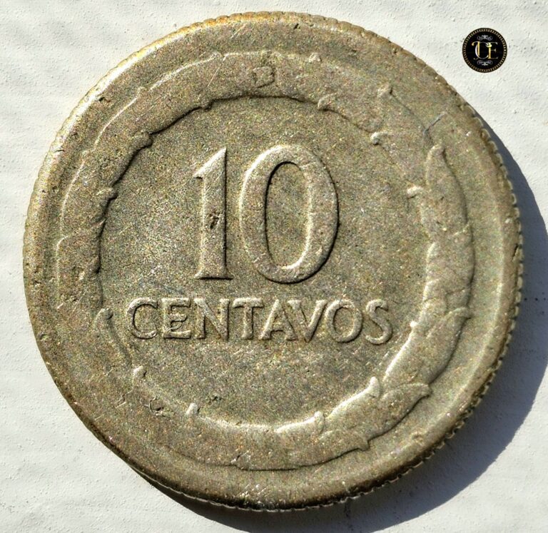 Read more about the article 1951 – 10 Centavos Colombia Silver Coin  Variety With “B” above ¡RARE and SCARCE!