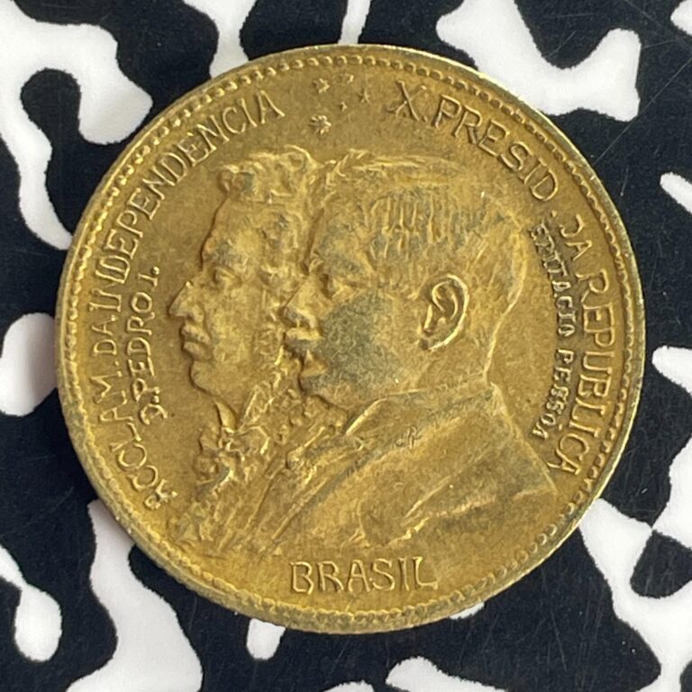 Read more about the article 1922 Brazil 500 Reis Lot#T8777 Nice!