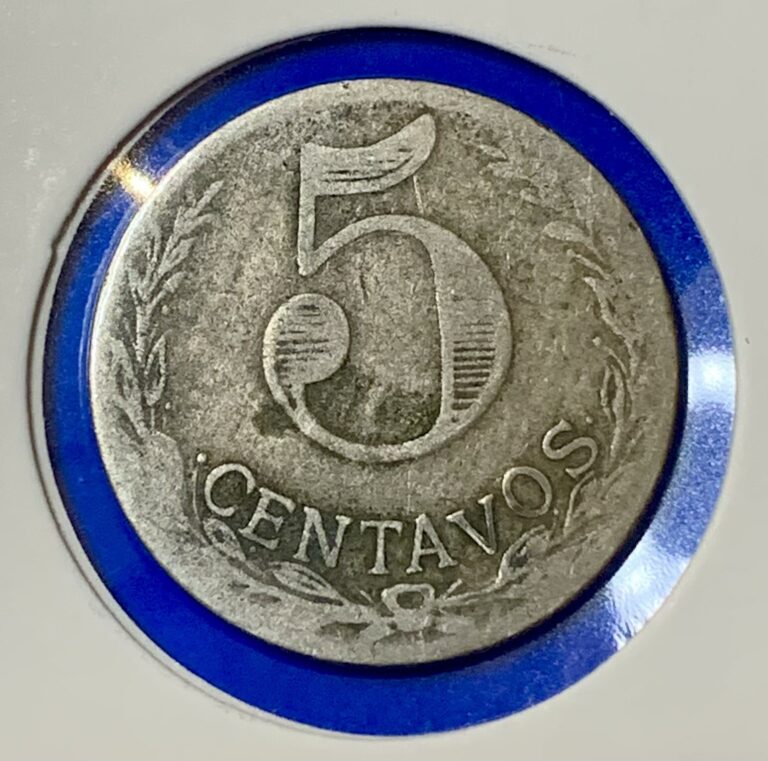 Read more about the article 1921 Colombia 5 Centavos Leper Colony KM#L11 Copper-Nickel Low Mintage Coin