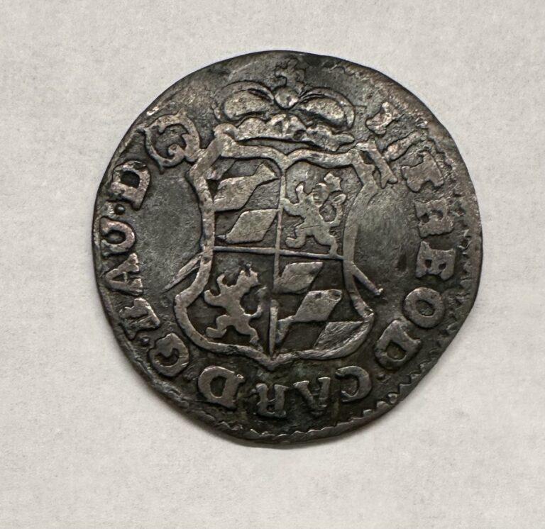 Read more about the article Belgium Belgian States – Liege 1 Liard 1750  Coin  Staff Before D RARE COIN
