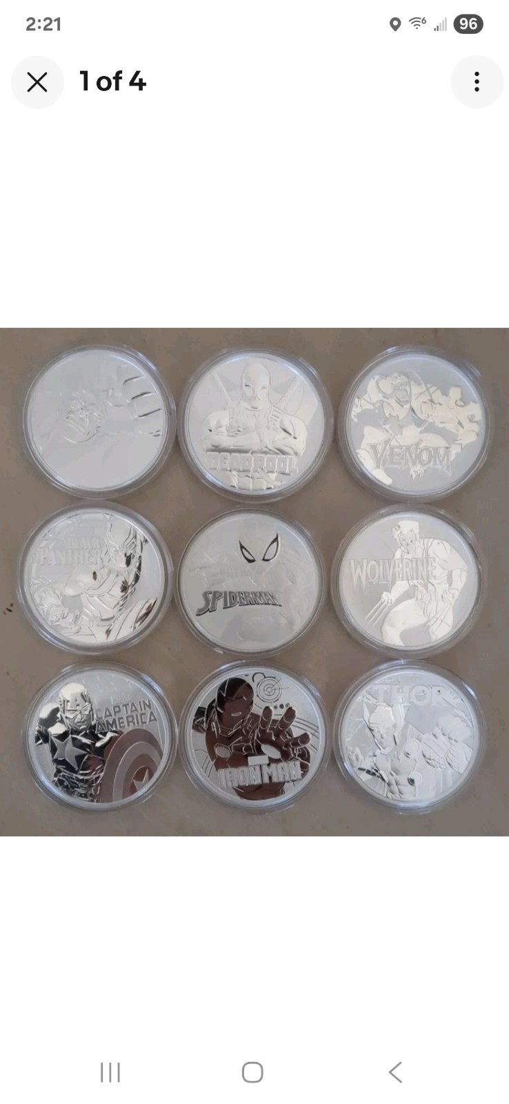 Read more about the article Tuvalu Marvel Comics set of (9) Silver Coin Set